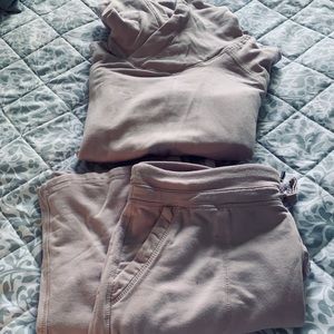 lightweight fleece lounge wear set